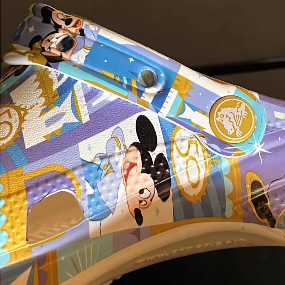 Disney 50th Anniversary Celebration Crocs Size 9 - Picture 6 of 17